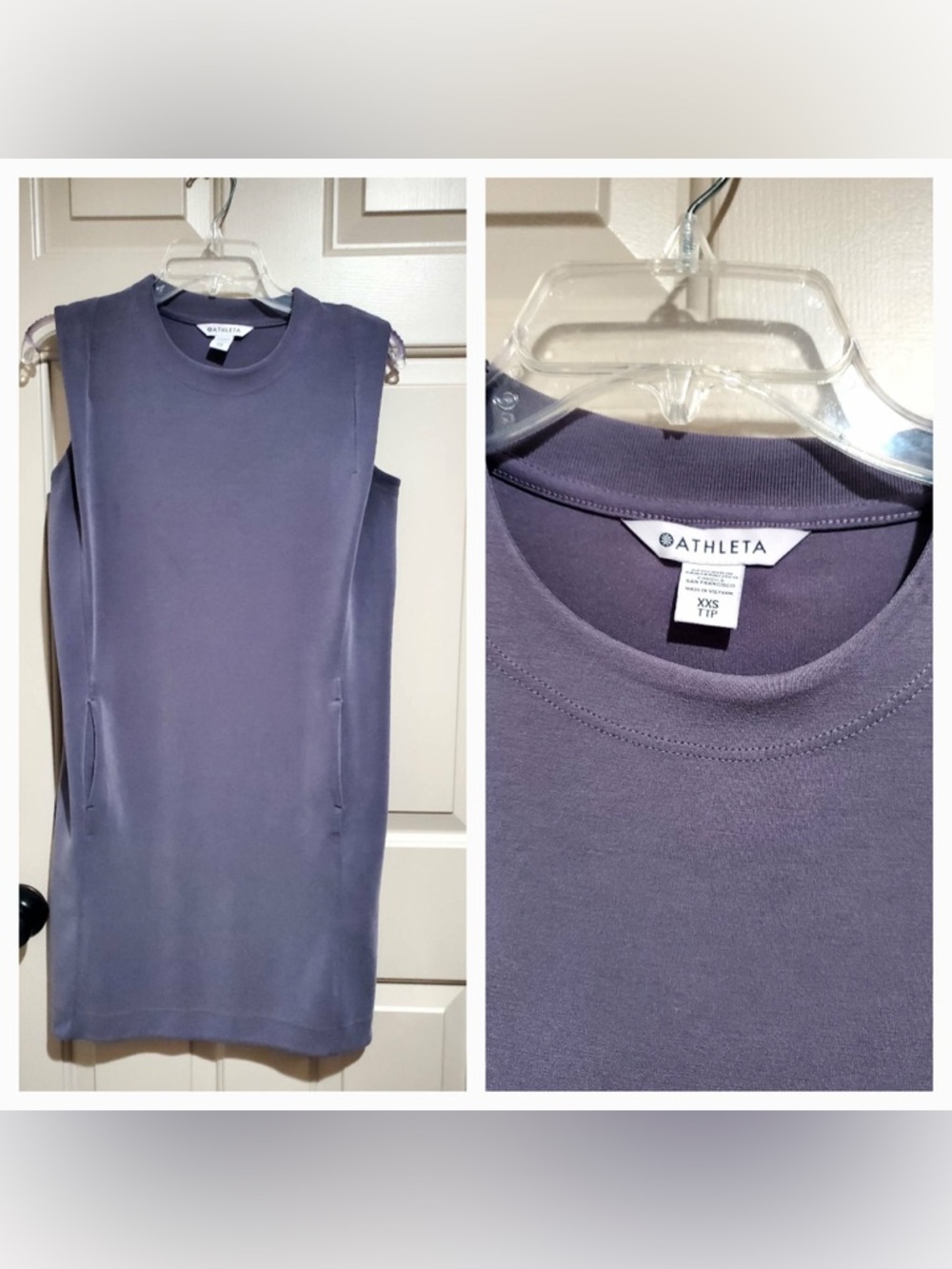 Athleta Lavender Sleeveless Shift Dress - Picture 2 of 2